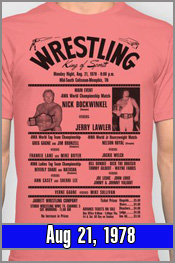 Aug 21, 1978 - Lawler vs Nick Bockwinkel